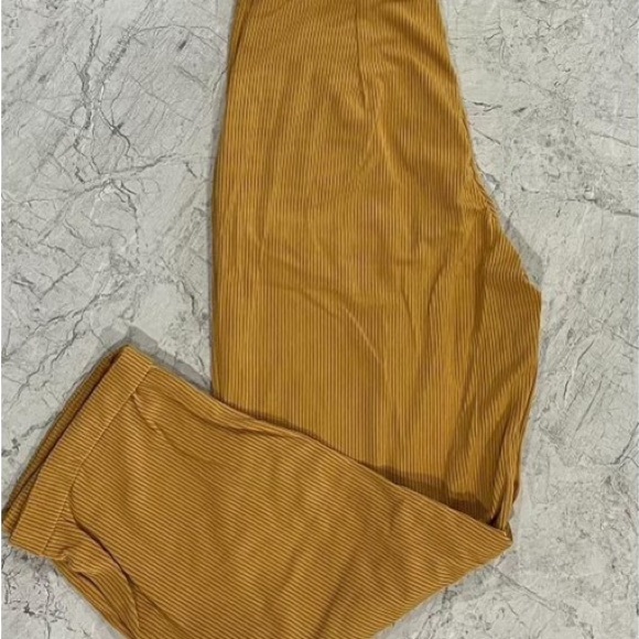 Y2K Light Brown Corduroy Low Rise Flare Pants - Picture 5 of 7